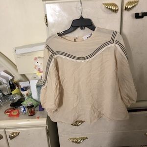 Gorgeous babydoll peach top!